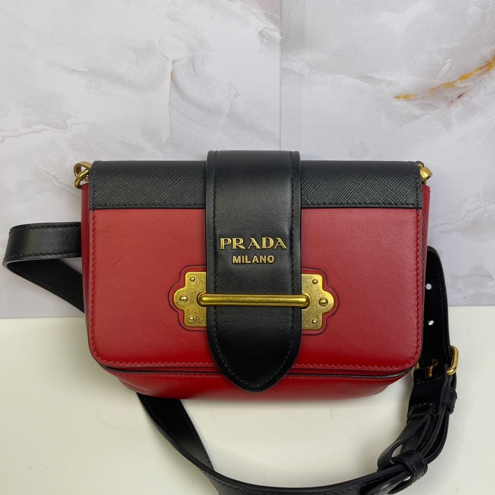 Pre-Owned Prada City Calf Cahier Belt Bag/Crossbody